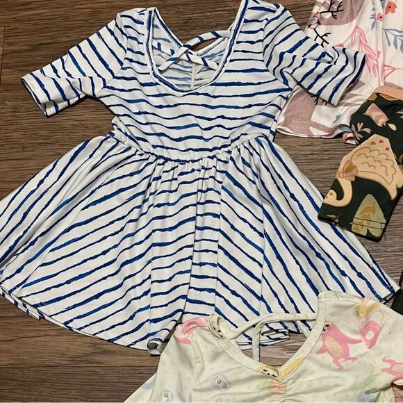 Dot Dot Smile 6 Ballet Style Dresses Multiple Patterns and Colors Size 6-12 mos - Picture 4 of 12